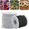 2 Rolls 1 mm Elastic Beading Cord for Bracelet Stretchy Elastic String for Jewelry Making Sewing Necklace 100 Meters Elastic Bracelets Cord Crafts Beading Thread DIY Crafting Cord (Black + White)